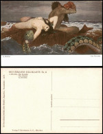 Ansichtskarte  A. Böcklin Die Nereide Erotik (Nackt - Nude) Sagen 1913 - Märchen, Sagen & Legenden
