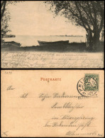Ansichtskarte Chiemsee Blick Auf Herrenchiemsee, Mann Boot 1907 - Chiemgauer Alpen