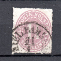 Schleswig-Holstein (Germany) 1865 Old Number Stamp (Michel 20) Nice Used - Schleswig-Holstein