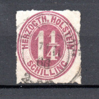 Schleswig-Holstein (Germany) 1865 Old Number Stamp (Michel 22) Nice Used - Schleswig-Holstein