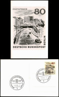 Tegel-Berlin Briefmarke STADTAUTOBAHN  Sonderstempel   Airport Flughafen 1966 - Tegel