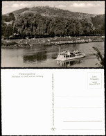 Ansichtskarte Neckargemünd Strandbad Mit Blick Auf Den Dilsberg 1960 - Neckargemuend