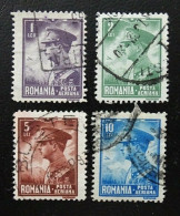 Rumänien Mi 389-392 , Sc C13-C16 , König Karl II , Gestempelt - Used Stamps