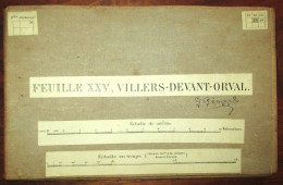 VERS 1907 CARTE ETAT MAJOR * VILLERS DEVANT ORVAL * TOPOGRAVE ET IMPRIME PAR INSTITUT CARTHOGRAPHIQUE MILITAIRE - 1900 – 1949