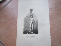 RELIGIONE CRISTIANESIMO Stampa Epoca Gesù Alla Colonna BENVENUTO Di CELLINI Eco S.Francesco - Religious Art