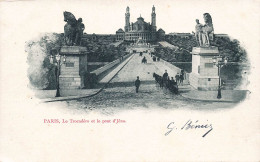 FRANCE - Paris - Le Trocadéro Et Le Pont D'Jéna - Carte Postale Ancienne - Otros Monumentos