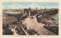 FRANCE - Strasbourg - Les Ponts Du Rhin Et Kehl Dans Le Lointain - Carte Postale Ancienne - Strasbourg