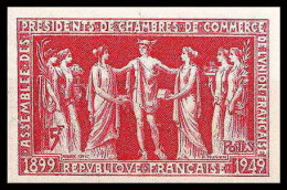 France N°849 Chambres De Commerce Union Francaise Paris Non Dentelé ** MNH (Imperf) - 1941-1950