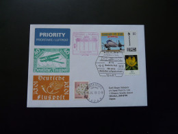 Lettre Vol Special Flight Cover Munchen To Osaka Japan 100 Jahre Luftpost Lufthansa 2019 (briefmarke Individuell) - Covers & Documents