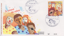 Enveloppe  FDC  1er  Jour   MAYOTTE    Carnaval  Des  Enfants   1998 - Sonstige & Ohne Zuordnung