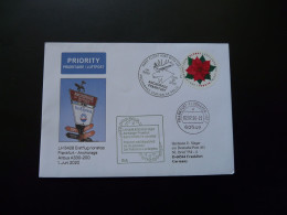 Lettre Premier Vol First Flight Cover Anchorage Frankfurt Cancelled Due To Covid Pandemy Lufthansa 2020 - 3c. 1961-... Covers