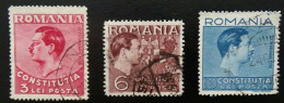 Rumänien Mi 549-551 , Sc 472-474 , Neue Verfassung , Gestempelt - Used Stamps