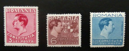 Rumänien Mi 549-551 *, Sc 472-474 MH , Neue Verfassungt - Neufs