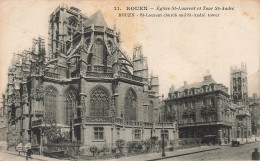 FRANCE - Rouen - Eglise Saint Laurent Et Tour Saint André - Carte Postale Ancienne - Rouen