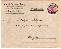 DR 1921, 50 Pf. Germania M. Perfin Auf Firmen Brief V. Lahr. - Autres & Non Classés