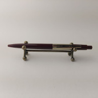 Vintage Markant Apart Ballpoint Pen Dark Red Plastic Chrome Trim Germany #5504 - Schreibgerät