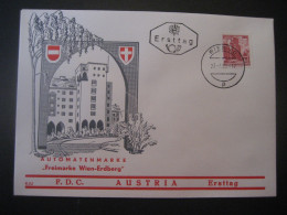 Österreich 1965- Sonderumschlag Automatenmarke Wien Erdberg, FDC MiNr. 1178 - Vignette [ATM]