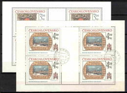 Tchécoslovaquie 1984 Mi 2770-1 Klb. (Yv 2589-90 Les Feuilles), Obliteré - Used Stamps