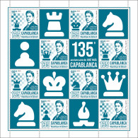 Djibouti  2023 135th Anniversary Of José Raúl Capablanca. (549) OFFICIAL ISSUE - Scacchi