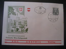 Österreich 1964- Sonderumschlag Automatenmarke Wien-Heiligenstadt, FDC MiNr. 1153 - Machine Labels [ATM]