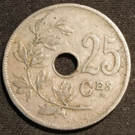 BELGIQUE - 25 CENTIMES 1908 - Léopold II - Type Michaux - Légende FR - KM 62 - 50 Cents