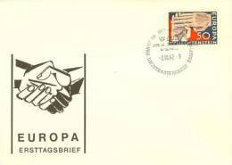 LIECHTENSTEIN 1962 EUROPA CEPT FDC - 1962