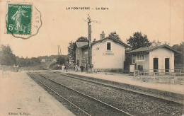 87 - HAUTE-VIENNE - LA PORCHERIE - La Gare - 10411 - Pierre Buffiere