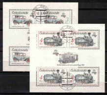 Tchécoslovaquie 1987 Mi 2922-3 - Bl.70-1 (Yv BF 74-5), Obliteré - Used Stamps