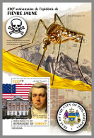 DJIBOUTI 2023 MNH 230 Years Yellow Fever Epidemic Gelbfieber Epidemie S/S – OFFICIAL ISSUE – DHQ2410 - Malattie