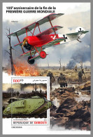 DJIBOUTI 2023 MNH 105 Years End Of WWI Ende 1. Weltkrieg S/S – OFFICIAL ISSUE – DHQ2410 - Guerre Mondiale (Première)
