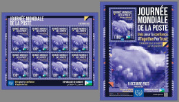 DJIBOUTI 2023 MNH World Post Day Weltposttag M/S+S/S – OFFICIAL ISSUE – DHQ2410 - Posta