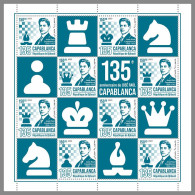 DJIBOUTI 2023 MNH Jose Raul Capablanca Chess Schach M/S – OFFICIAL ISSUE – DHQ2410 - Ajedrez