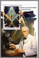 NIGER 2023 MNH European Freemasonry Freimaurer S/S – OFFICIAL ISSUE – DHQ2410 - Francmasonería