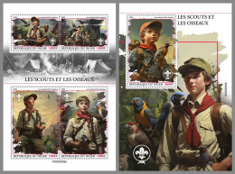 NIGER 2023 MNH Scouts & Birds Pfadfinder & Vögel M/S+S/S – OFFICIAL ISSUE – DHQ2410 - Unused Stamps