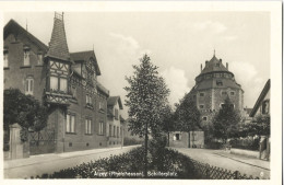 Allemagne - Carte Postale - Alzey -(Rheinhessen), Schillerplatz - Alzey