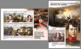 DJIBOUTI 2023 MNH Battle Of Leipzig Napoleon Völkerschlacht M/S+S/S – IMPERFORATED – DHQ2410 - Révolution Française