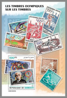 DJIBOUTI 2023 MNH Olympic Stamps On Stamps S/S – IMPERFORATED – DHQ2410 - Timbres Sur Timbres