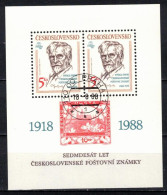 Tchécoslovaquie 1988 Mi 2970 - Bl.87 (Yv BF 81), Obliteré - Used Stamps