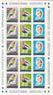 G015 Romania 1973 Nature Conservation - Birds Full Sheet CTO - Ganze Bögen