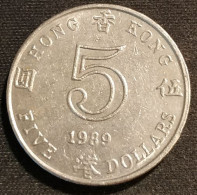 HONG KONG - 5 DOLLARS 1989 - Elizabeth II - 3eme Effigie - KM 56 - ( Tranche De Sécurité Avec Inscription ) - Hong Kong