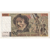 France, 100 Francs, Delacroix, 1990, M.155, TTB, Fayette:69.13d), KM:154d - 100 F 1978-1995 ''Delacroix''