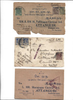 GREAT BRITAIN UNITED KINGDOM ENGLAND COLONIES - BURMA MYANMAR - POSTAL HISTORY LOT OF 3 COVERS - CENSORED - Myanmar (Burma 1948-...)