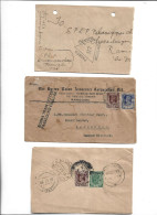 GREAT BRITAIN UNITED KINGDOM ENGLAND COLONIES - BURMA MYANMAR - POSTAL HISTORY LOT OF 3 COVERS - CENSORED - Birma (...-1947)