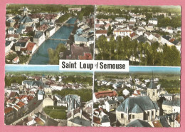 SAS1482 CP  SAINT LOUP SUR SEMOUSE  (Haute-Saône)  Les Ponts - Vue Générale - Le Centre - L'Eglise  ++++++ - Saint-Loup-sur-Semouse