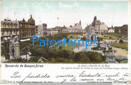 225215 ARGENTINA BUENOS AIRES LA PLAZA Y AVENIDA DE MAYO POSTAL POSTCARD - Argentinië