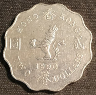 HONG KONG - 2 DOLLARS 1990 - Elizabeth II - 3eme Effigie - KM 60 - Hongkong