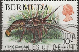 BERMUDA 1978 Wildlife - 10c. - Spiny Lobster AVU - Bermudes