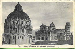 PISA - PISE - ITALIE = Piazza Del Duomo Coi Principali Monumenti - Ed. Cesare Capello + 1950 - Pisa