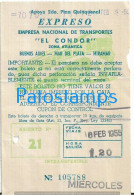 225226 ARGENTINA MAR DEL PLATA PERONISMO 2º PLAN QUINQUENAL EXPRESO EL CONDOR AÑO 1955 TICKET NO POSTAL POSTCARD - Argentinië