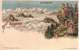 GRUSS AUS DEN BERGEN  NEBELMEER - Elm